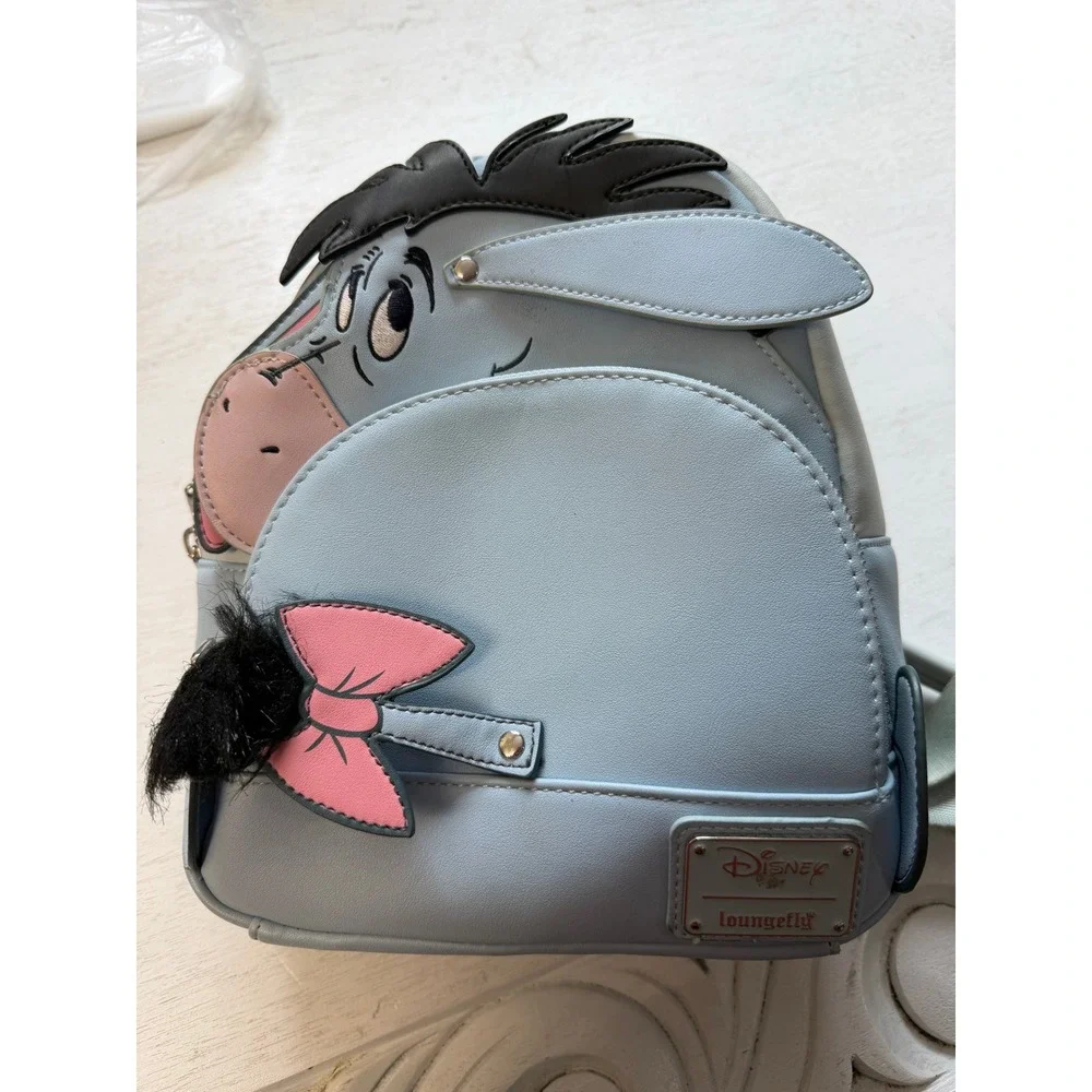 Disney Loungefly Eeyore Cosplay Mini Backpack Blue Winnie the Pooh Bag 1803
